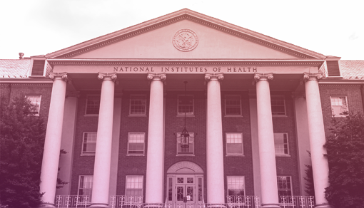 pillared building on NIH campus