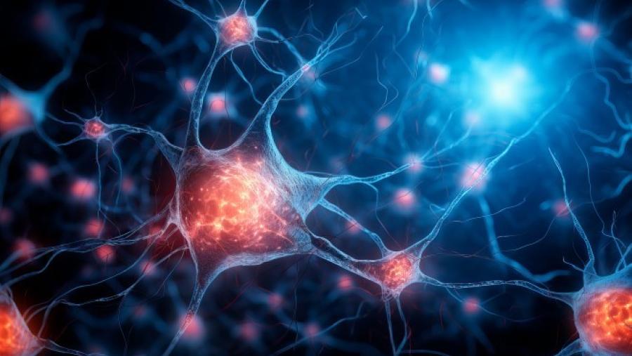 Neurons with electrical pulses